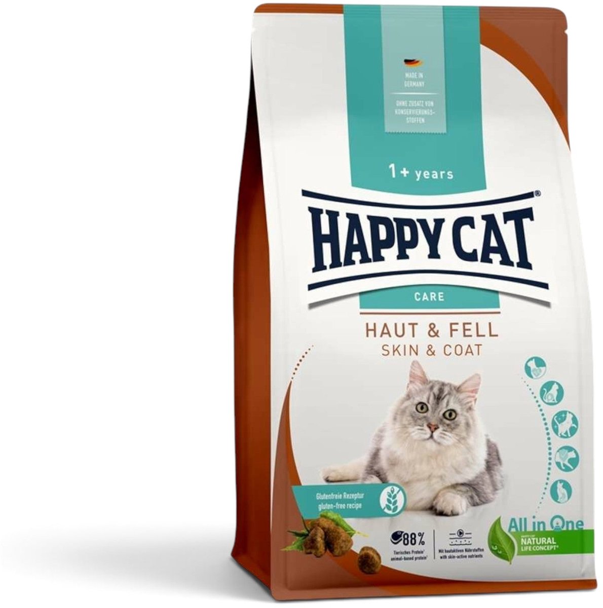 Happy Cat Happy Cat Care Huid & vacht Kattenvoer - 1,3 kg