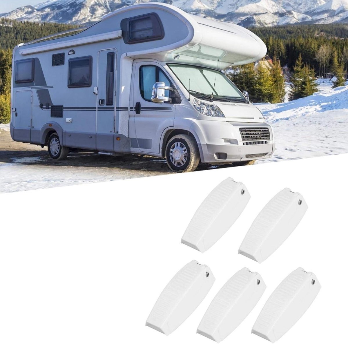 RV Deurvanger - Deurhouder Camper - Deuren Open Houden - Anti-Impact ABS Materiaal - 63 x 23 x 23 cm