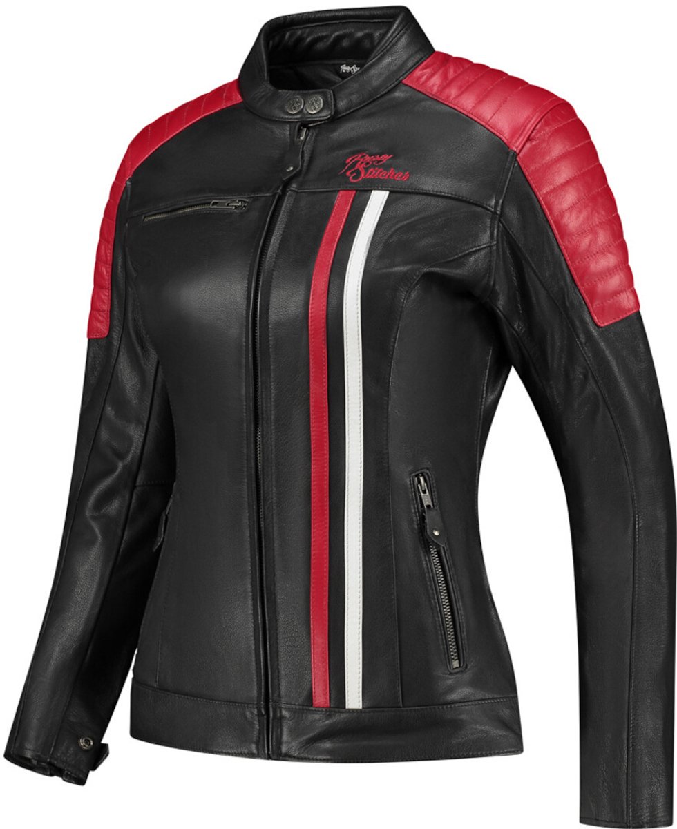 Rusty Stitches Alice Dames Motorfiets Leren Jas -