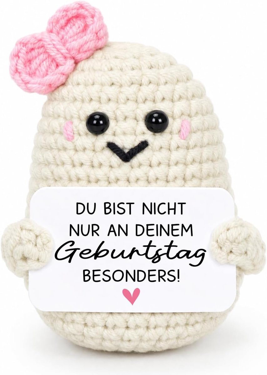 Mini motiverende gebreid, grappig, creatief, pluche cadeaus voor familie, heren, dames, kinderen, paar, collegue25Feb-G02