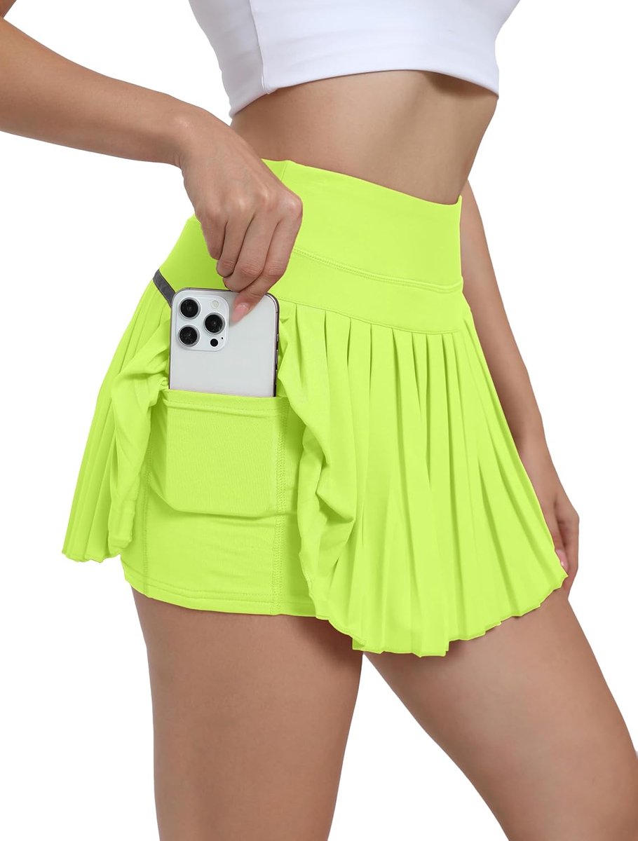 Tennis rok met broek eronder, kort, plissé, sportrok, zomer