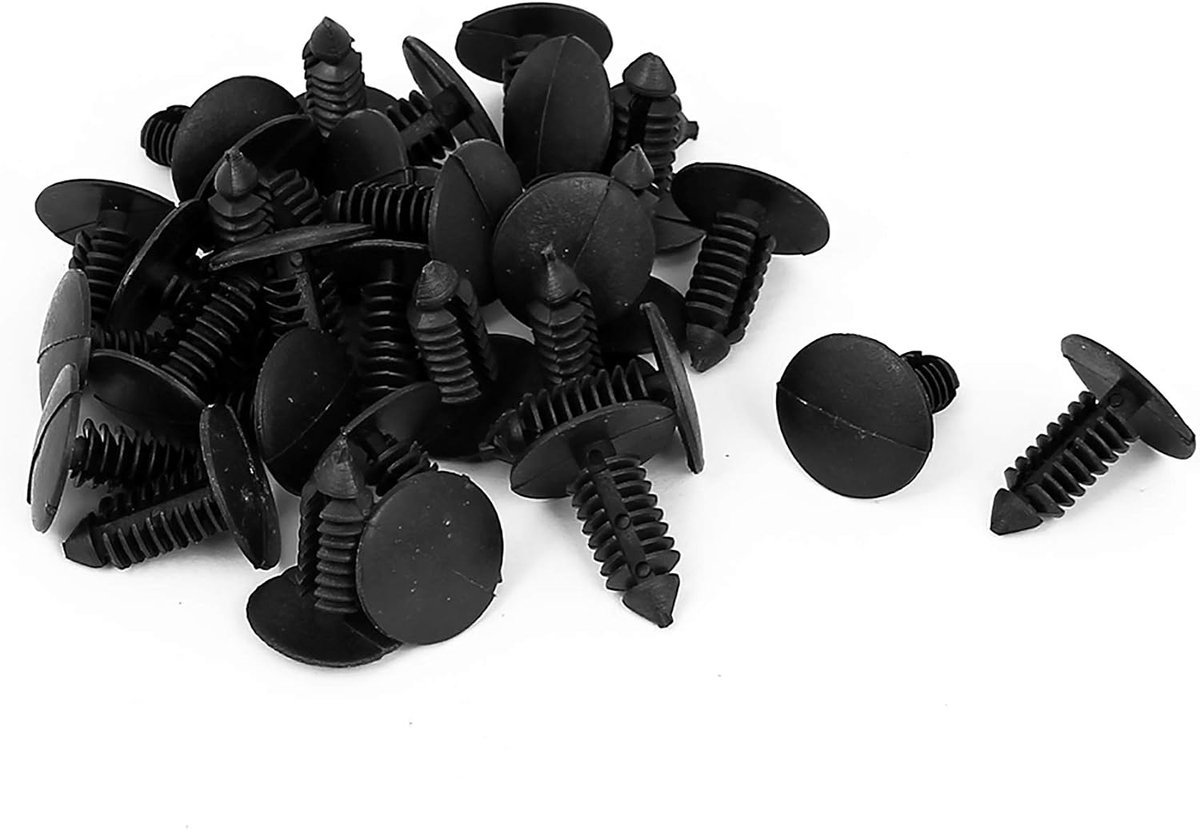 sourcingmap 8mm x 6mm gat plastic auto spatbord boom clips