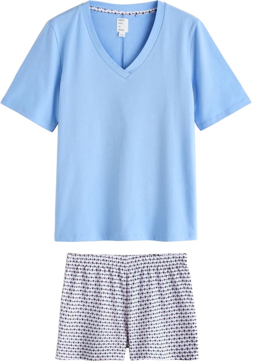 Next - Dames - Pyjama met short - Blauw