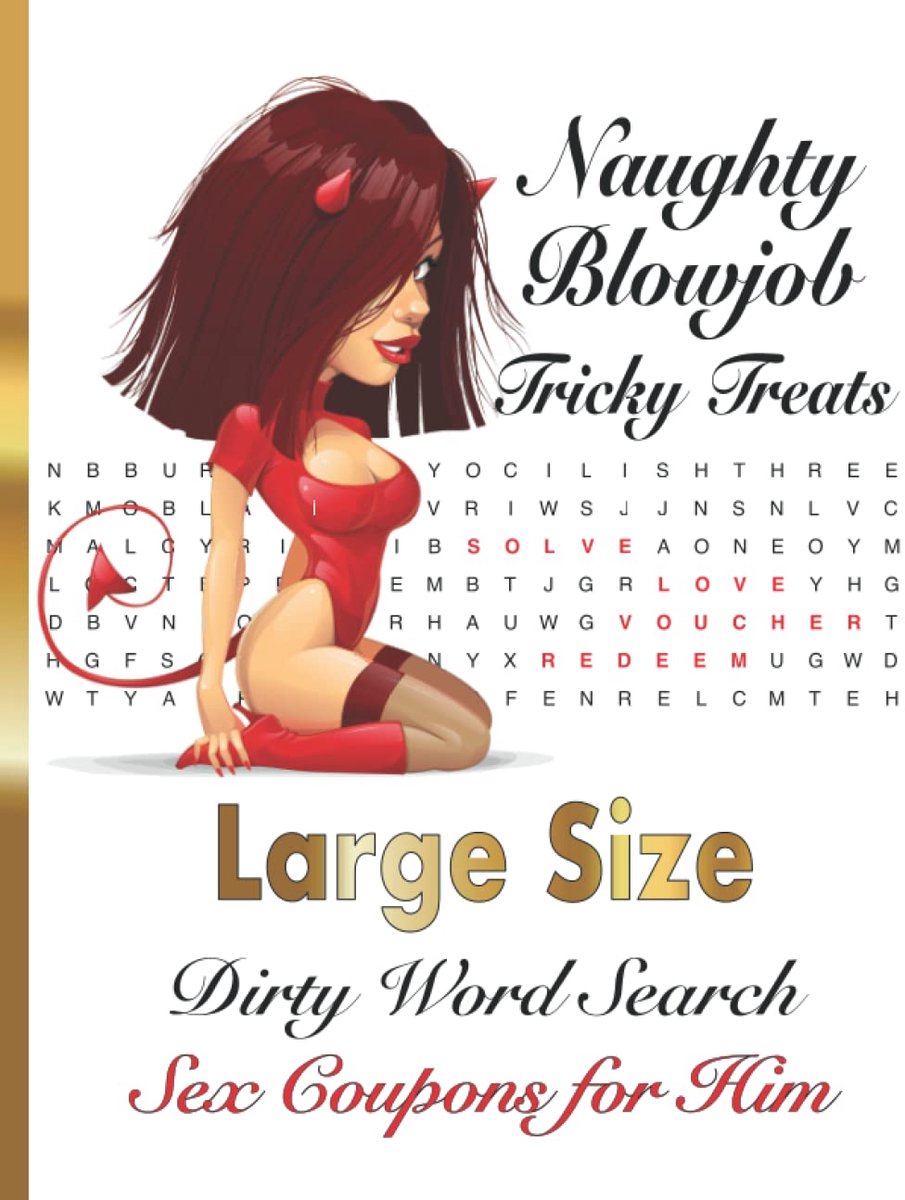 Dirty woordenzoeker grote maat - erotische sexcoupons - voor hem - perfect voor speelse momenten - ShopVlot
