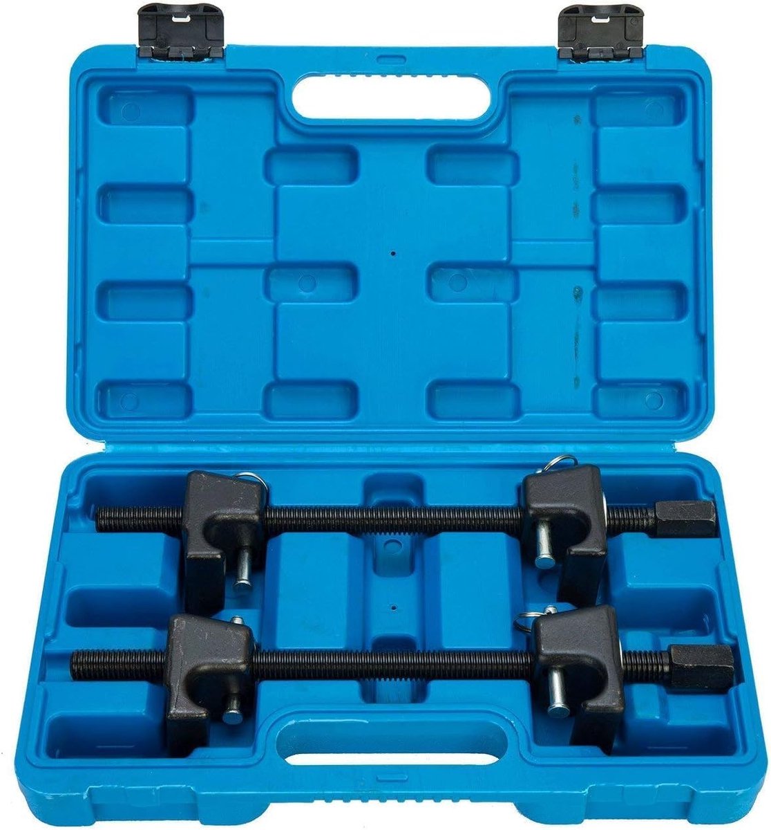 2-delige spoelveercompressor voor MacPherson Struts Schokdemper Auto Garage Gereedschap (Blauw)