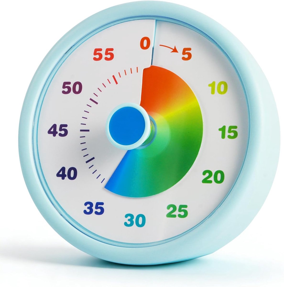 Visuele timer voor kinderen - 60 minuten rainbow countdown - stille werking - bevorder concentratie - SnelShoppen