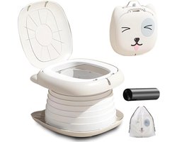 auvstar Opvouwbare reispot draagbare opvouwbare autopot voor kinderen opvouwbaar toilet voor kinderen verplaatsen kinderpotje buiten toiletbril jongens meisjes toilet auto opvouwbaar baby