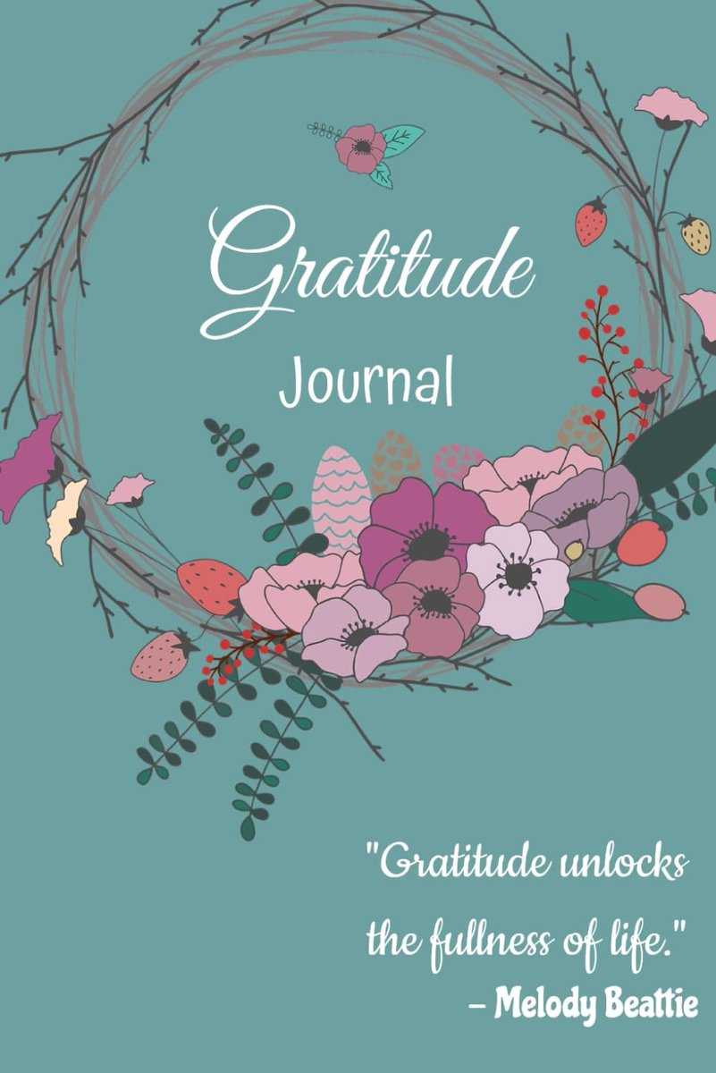 SnelShoppen - Gratitude Journal - Floral-Themed Dankboek - Notitieboek voor Persoonlijke Groei - A5 Formaat - Mooi en Kleurig Design - Perfect voor Da