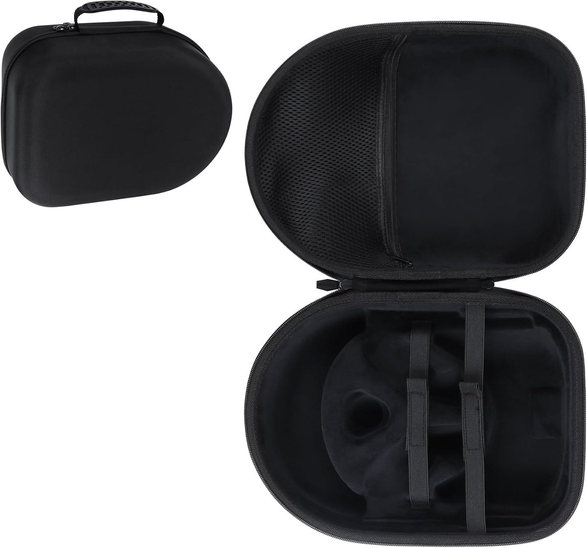 Beschermhoes compatibel met Meta Quest 2/3 / 3S VR Mixed Reality (Zwart)