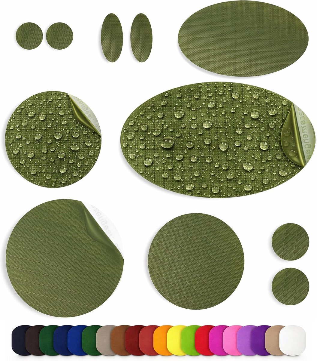 Reparatiepatches Pre-cut, zelfklevend, zacht, waterdicht, scheurvast