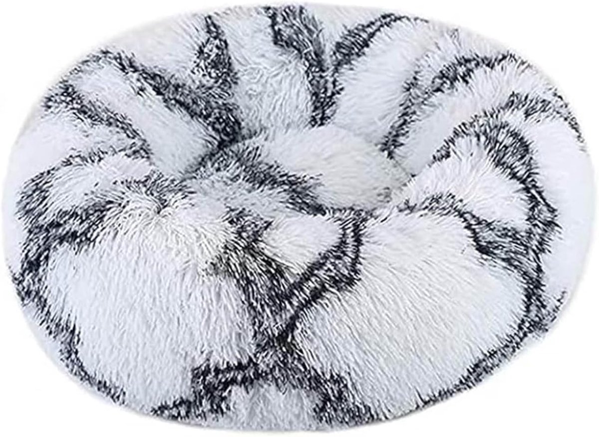 50 x 50 cm, huisdierbed voor kleine honden en katten, rond, donut