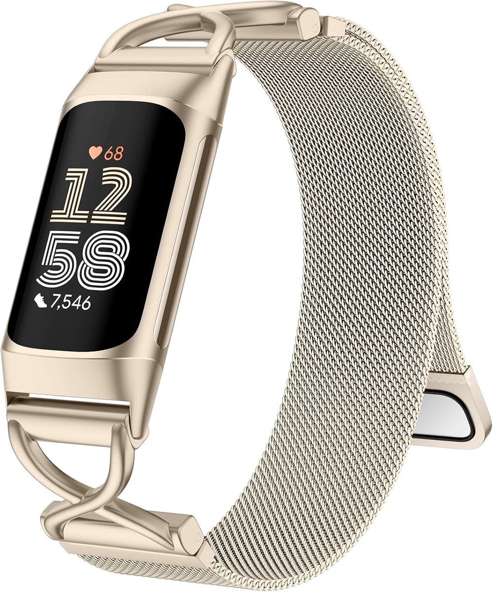 Metalen Riemen Compatibel met Fitbit Charge 6 Band, Fitbit Charge 5