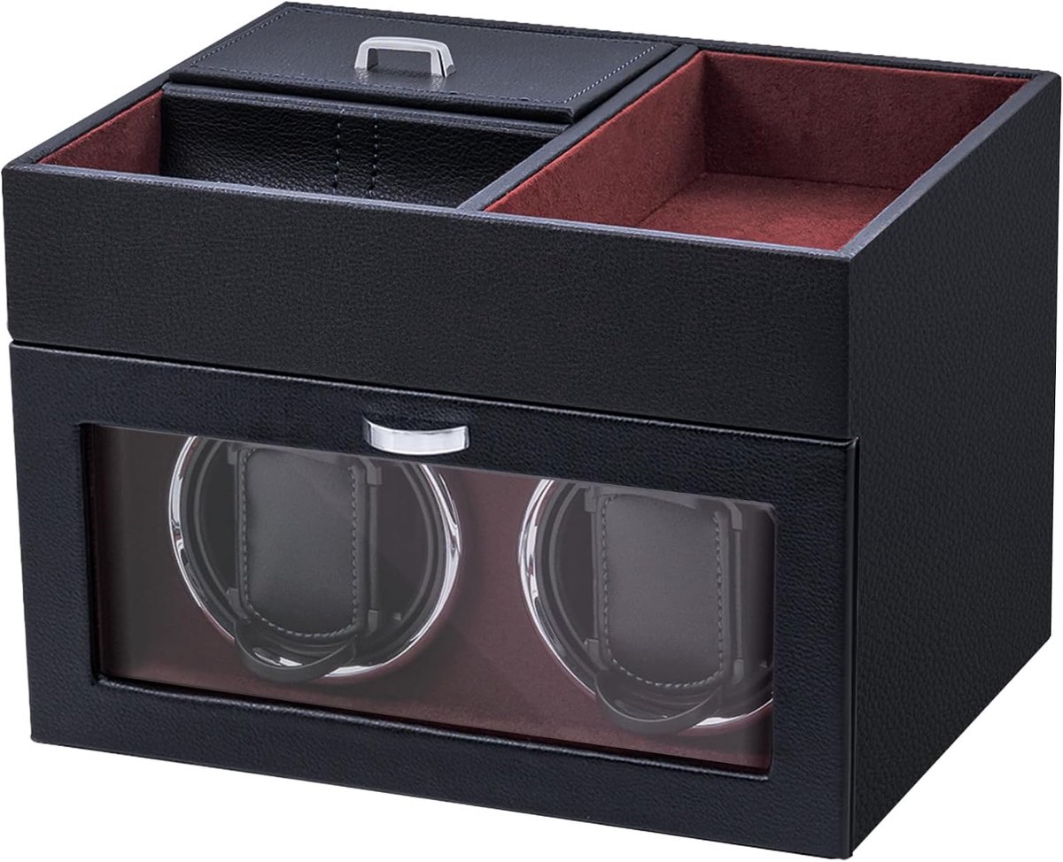Multifunctionele horlogewinder voor 2 horloges, automatische