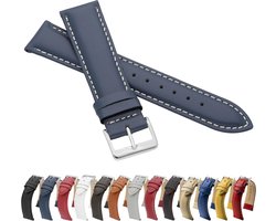 Gladde leren armband Llb echt leer horlogeband rundleer fijn leer