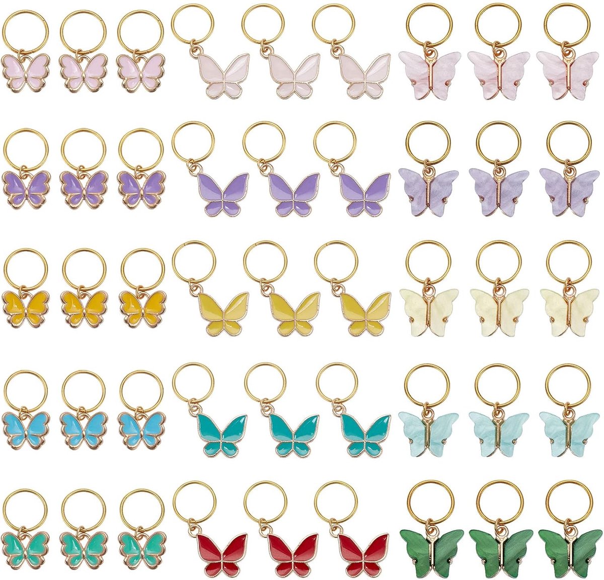 45 stuks Vlinder vormige steekmarkeerders, Haaksteekmarkeerder Hanger