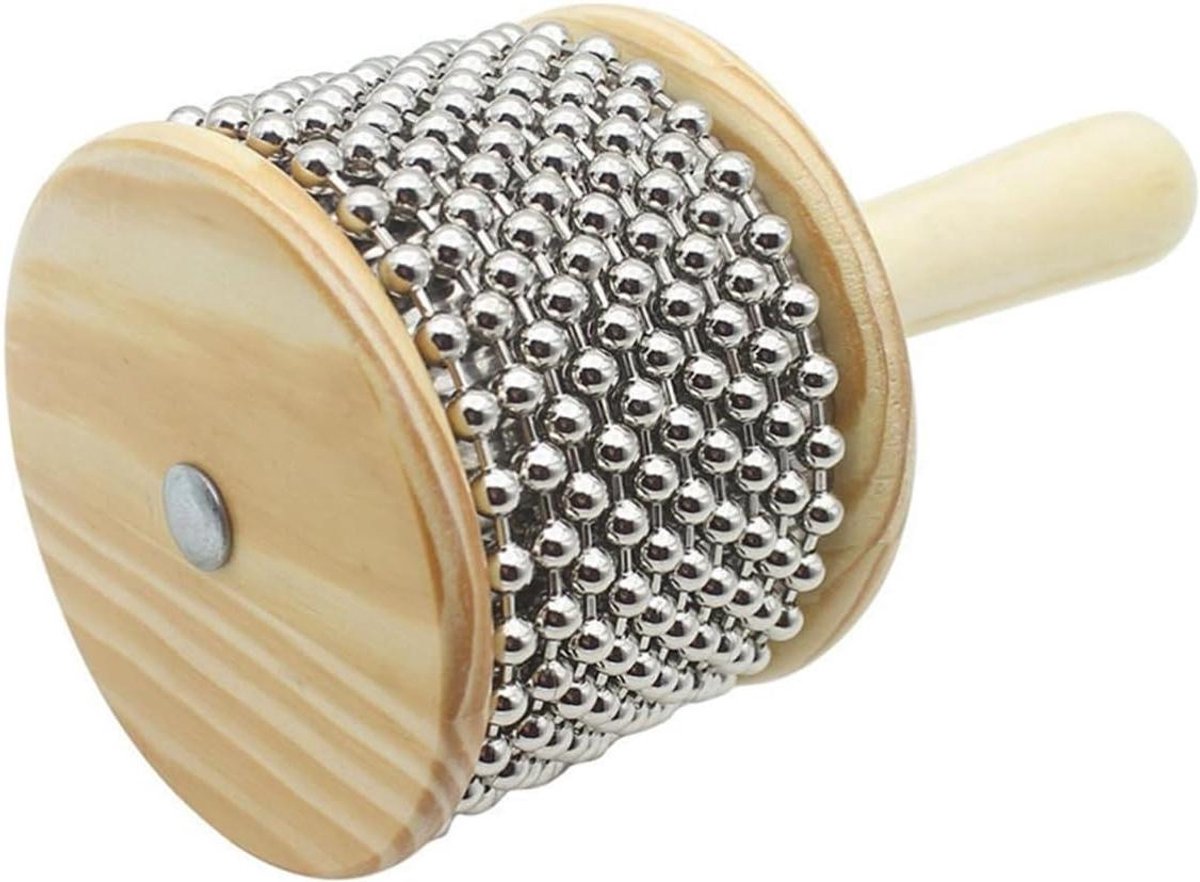 Houten Cabasa Shaker - Percussie Instrument Ritme Speelgoed - Muziek Maken - Lichtgewicht Hand Shaker - 18 cm - Multicolor
