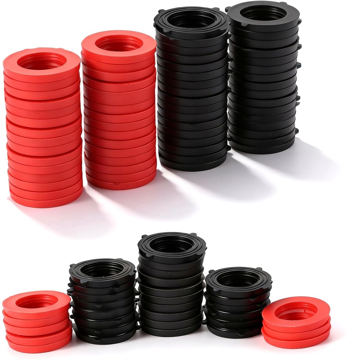 Gardena-afdichtringen van rubber, 80 stuks Zelfborgende lussen