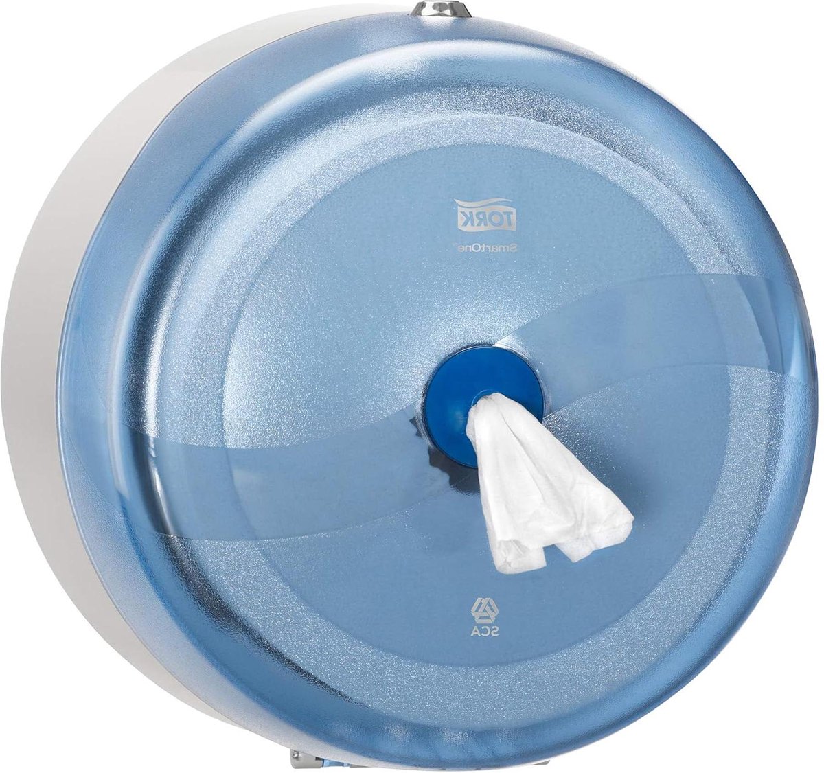 Toiletpapier Dispenser - Rolhouder Papierdispenser - Hygiënisch Papier Gebruik - Enkel Vel Ontgrendeling - Hoge Capaciteit - Blauw
