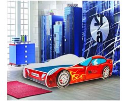 Kinderbed Auto – Autobed – Peuterbed – 4x4 Bed – Kinderslaapkamer Bed – 140x70 cm – FSC Hout – Inclusief Matras