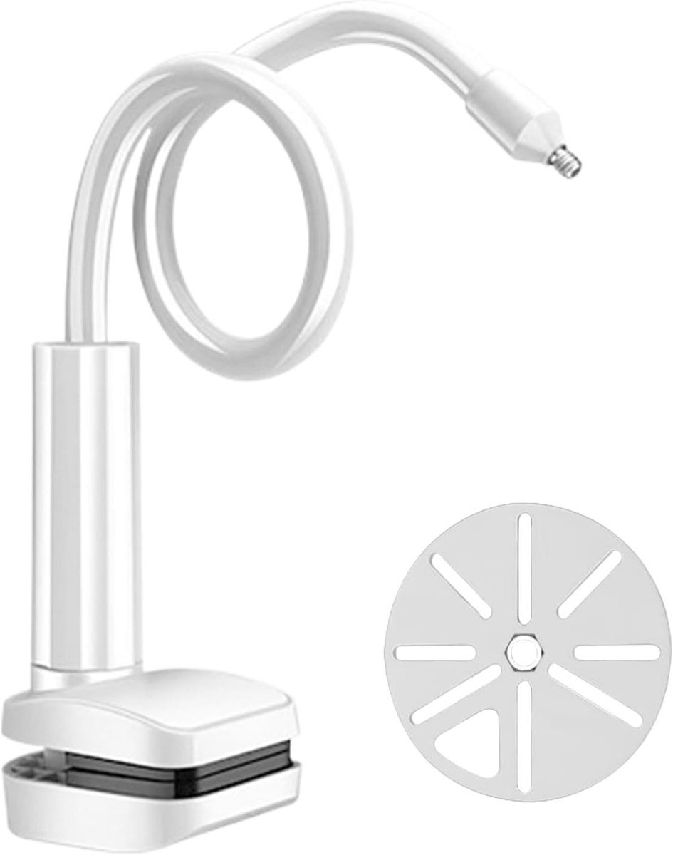 Babymonitor Houder - Babyfoon Arm - Babykamer Bewaken - Flexibele Klem - 15 x 10 x 6 cm - Wit