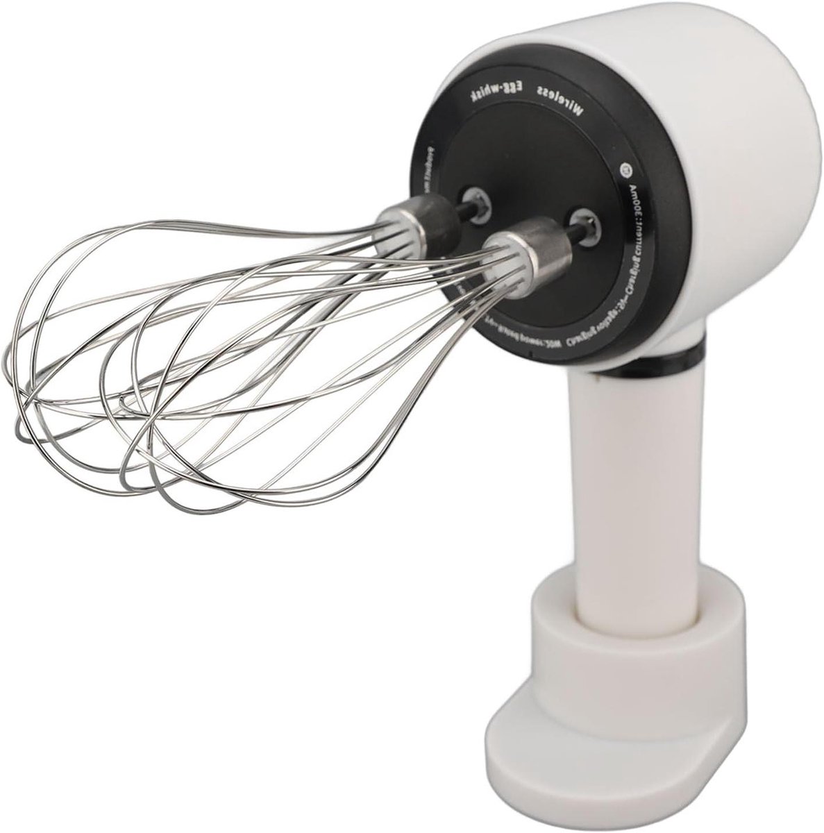 Draadloze Handmixer - Elektrische Garde - Bakken en Koken - Spatvrij Mixen - 20 x 10 x 9 cm - Wit