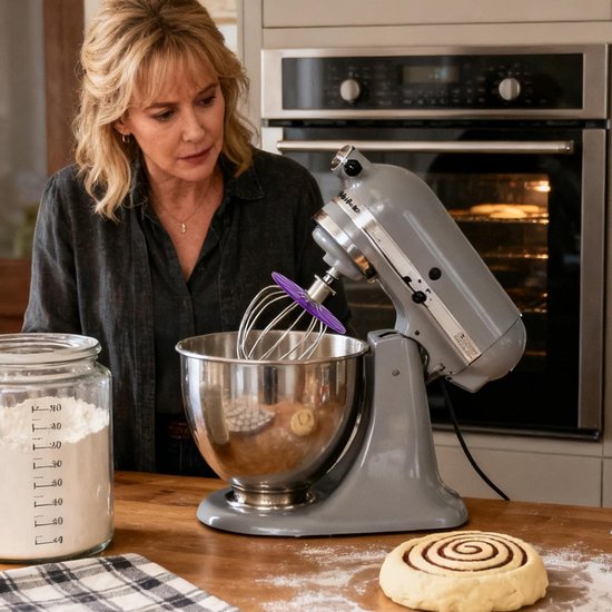 Mixer Spatdeksel - Roerkop Afdekking - Schoon Koken - Spatwaterdicht Design - 196 x 151 x 56 cm - Lila — afbeelding 4