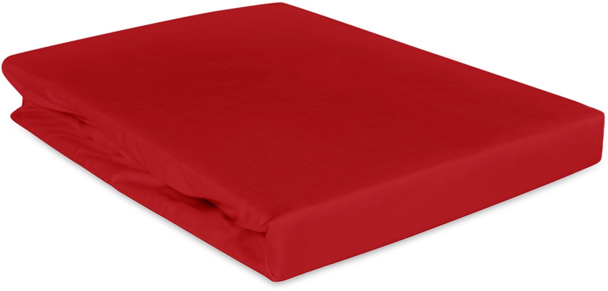 Darymex Satynlove Classic - Hoeslaken - 100% Katoen Satijn - 180x200 cm - Rood Egaal