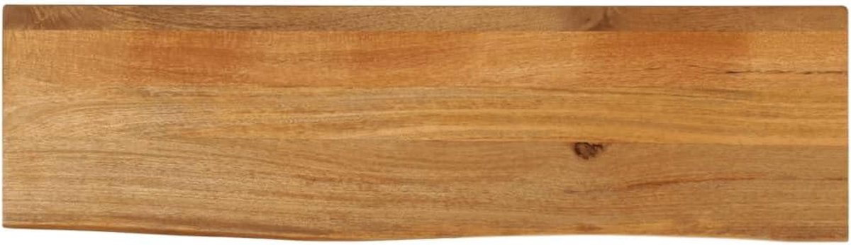 Tafelblad Massief Hout - Bureau Top - Tafel Opknappen - Natuurlijke Rand - 120x30x2.5 cm - Bruin