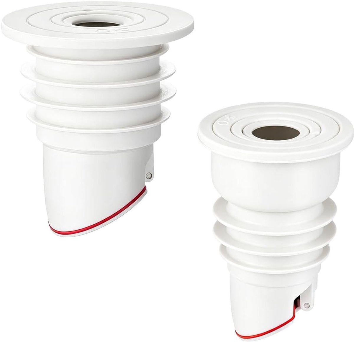 Siliconen afdichtingen voor afvoerbuizen, geurremmend en waterdicht, maten 35-47 mm en 45-50 mm, ideaal voor wasmachine en gootsteen