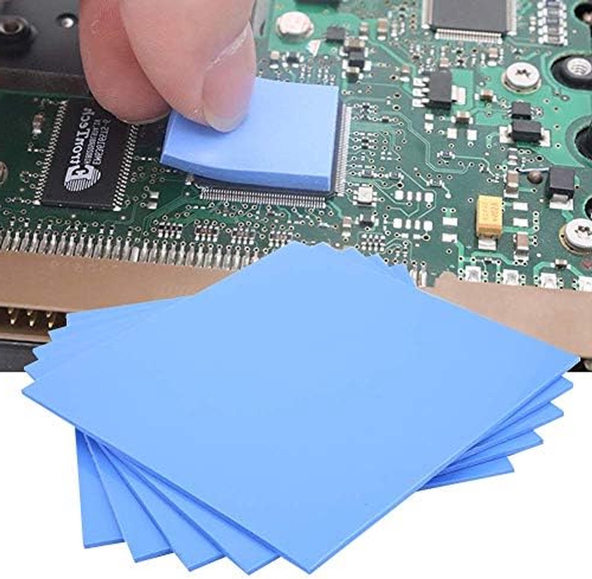 Thermische Pads - Koelplaten - Warmteafvoer Componenten - Hoge Geleidbaarheid - 100x100x1.5mm - Grijs