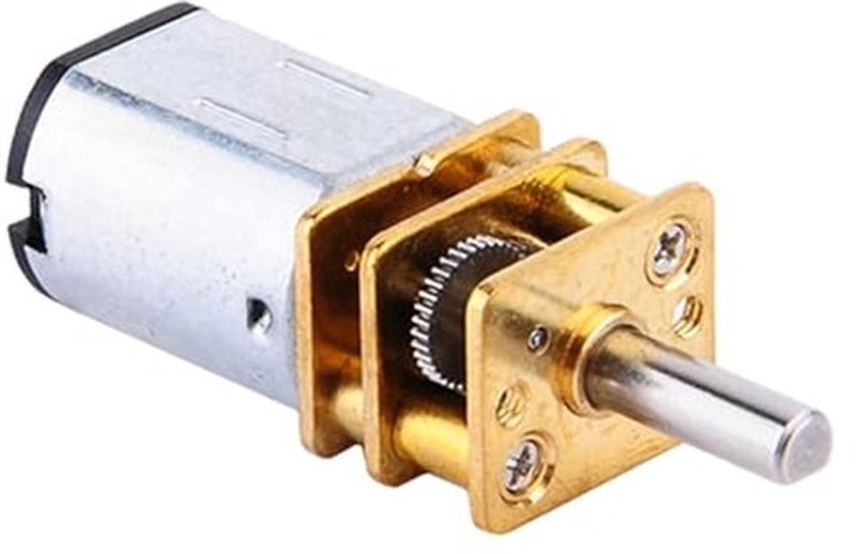 Tandwielmotor, GA12 N20 DC12V 300RPM snelheidsreductiemotor, 12V hydrauliek, pneumatiek en loodgieterswerk met metalen doos voor RC-autorobotmodelmotor