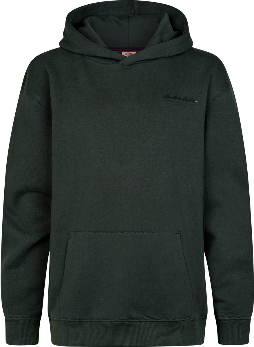 Petrol Industries - Jongens Loose fit hoodie steelrun - Groen - Maat 152