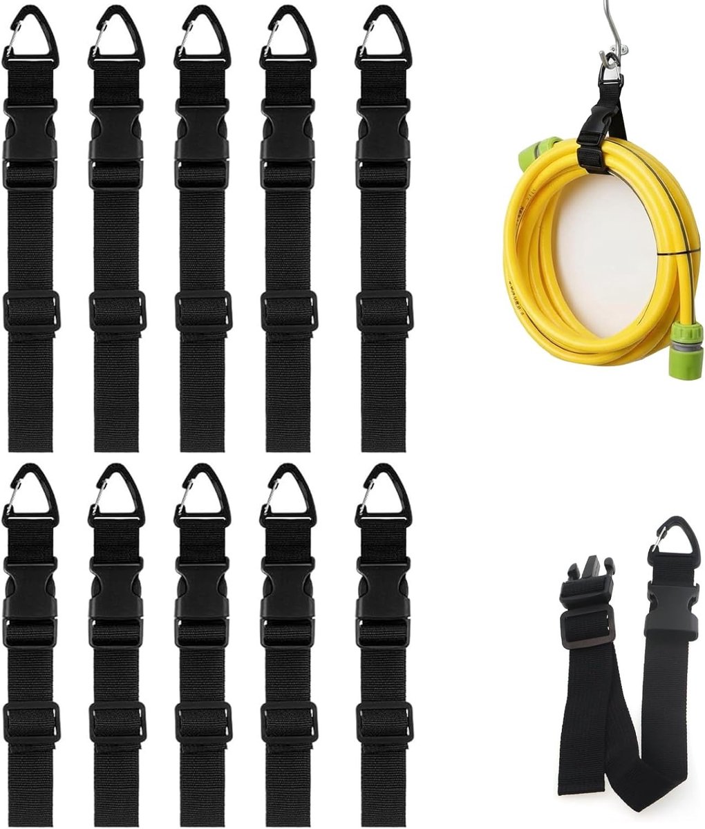 Verstelbare kabelorganizers voor wandmontage - 10 stuks - Kabelhouders voor thuis, kantoor en garage - Ideaal voor kabelbeheer en opgeruimd interieur