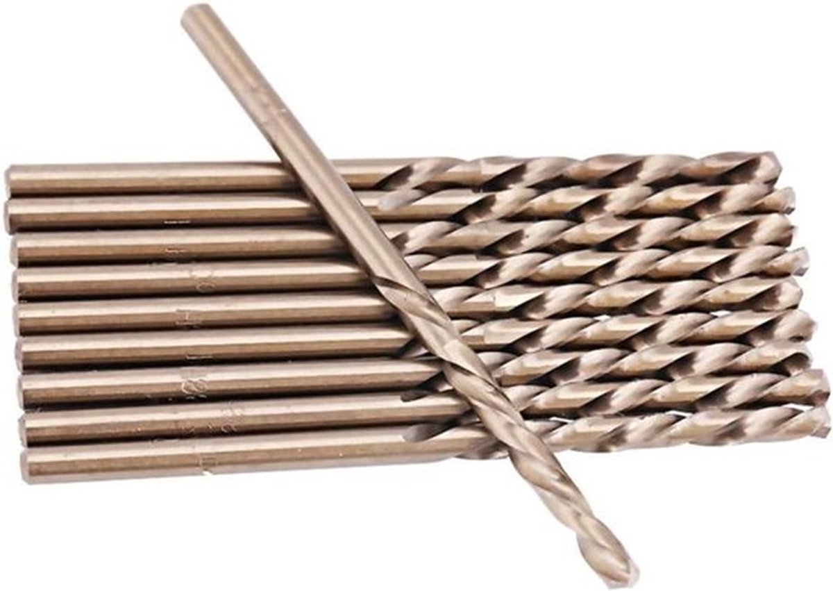 Boorset voor Roestvrij Staal - HSS-CO - 1,0-5,0 mm - Geschikt voor Metaalbewerking - Kobalt - Boren in RVS (5 mm)