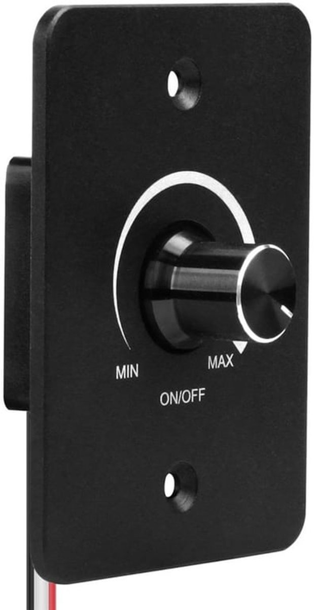 12V dimmer schakelaar 0%-100% dimmend metaal aluminium PWM dimmer voor camper, auto, boot, vrachtwagen, aanhanger en caravans geen ruis, geen flikkering, draaiknop