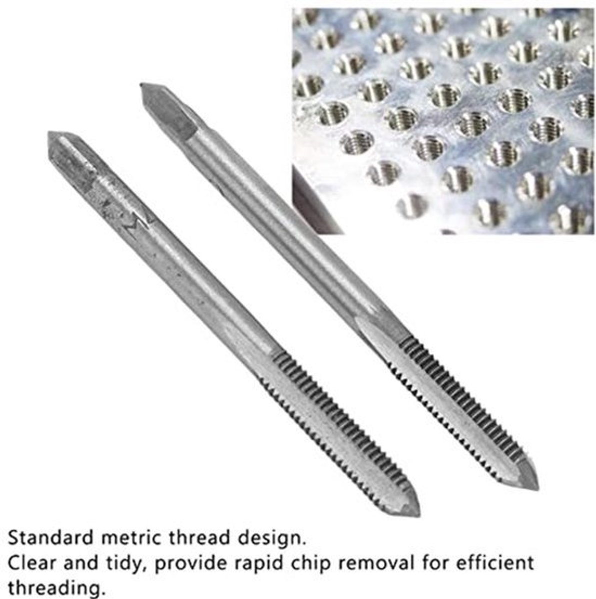 2-delige Machine Tappen Set - Metrisch - HSS Hoge Hardheid - Rechte Groeven