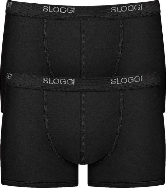 Twee zwarte Sloggi boxershorts.