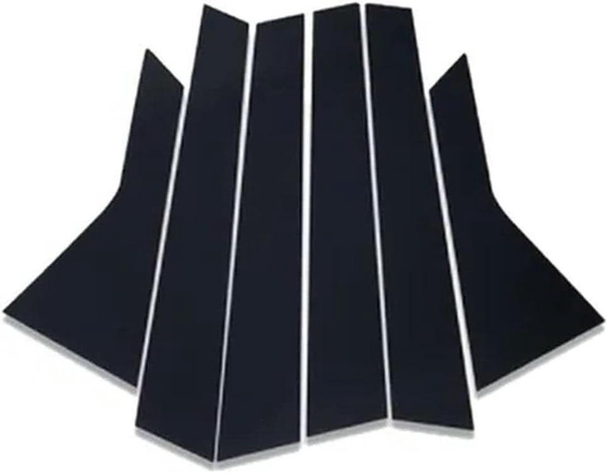 Raambekleding Palen Sticker - BC Kolom Sticker - Auto Decoratie - Nauwkeurig Gesneden - 6 