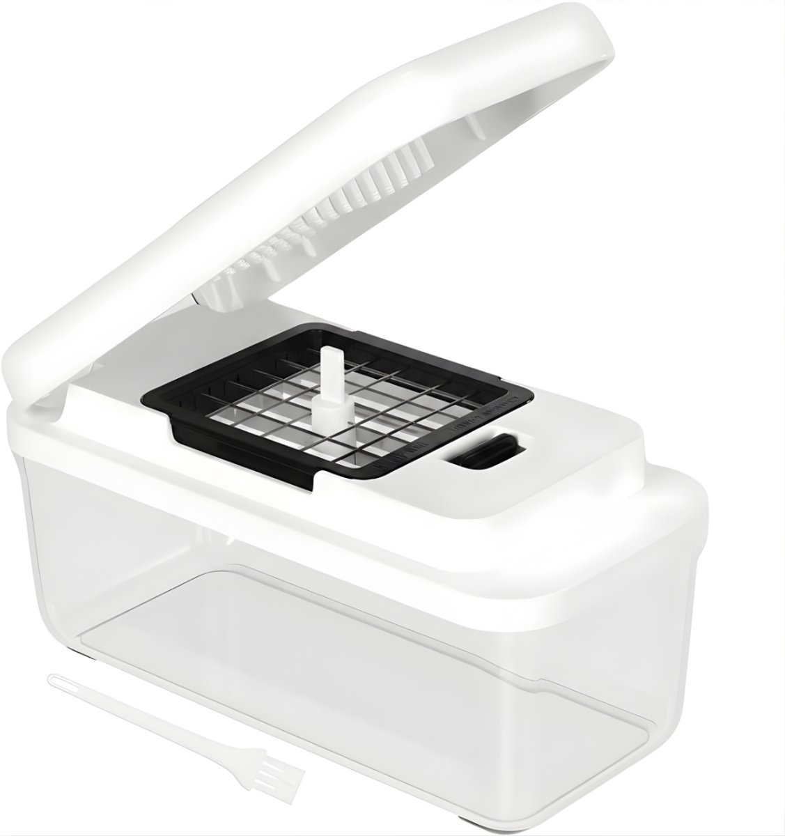 Ploutos® Mandoline - 2-in-1 Groentesnijder - Professionele Groentesnijder - Wit - 24cm x 11cm x 11cm