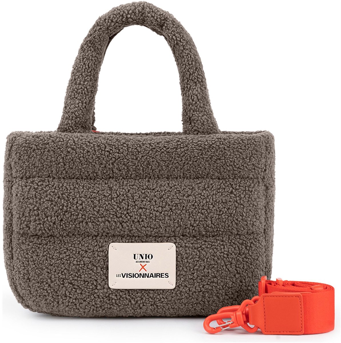 Unio Hamburg x Les Visionnaires handtas schoudertas Teddy Unio Cortina Taupe