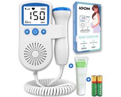 IDON® Doppler - Inclusief Ultrasound Gel - Echo Apparaat - Hartslag Beluisteren - Doppler Baby - Baby Hartje Monitor - Fetal Doppler- Jongen & Meisje - Zwangerschapscadeau