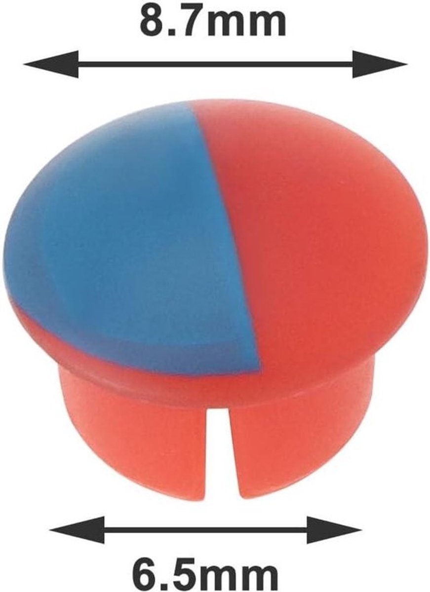- Waterkraan indicatoren - 20 stuks - Rood en blauw - Keuken & Badkamer - Wastafel - Moderne stijl - Geschikt voor diverse maten - Montage accessoire - Rood & Blauw