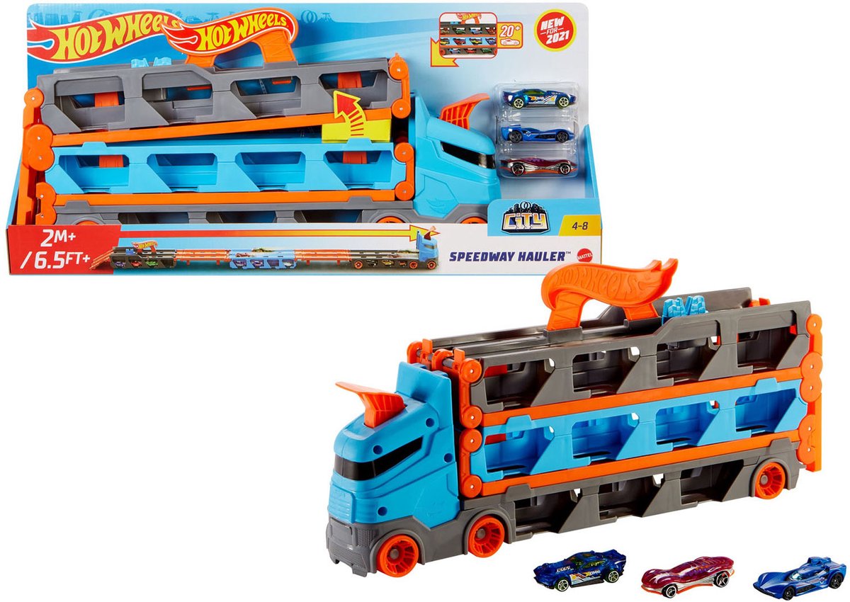 Hot Wheels Speedway Oplegger Speelset - Speelgoedvoertuig — afbeelding 13