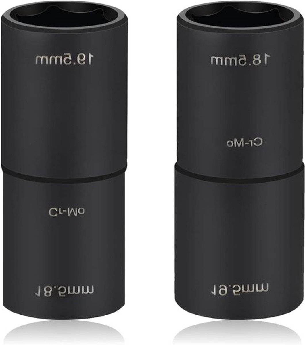 Dopsleutelset voor wielmoeren 1/2 inch - 185 x 195 mm - geschikt voor Ford & Land Rover - 2 stuks
