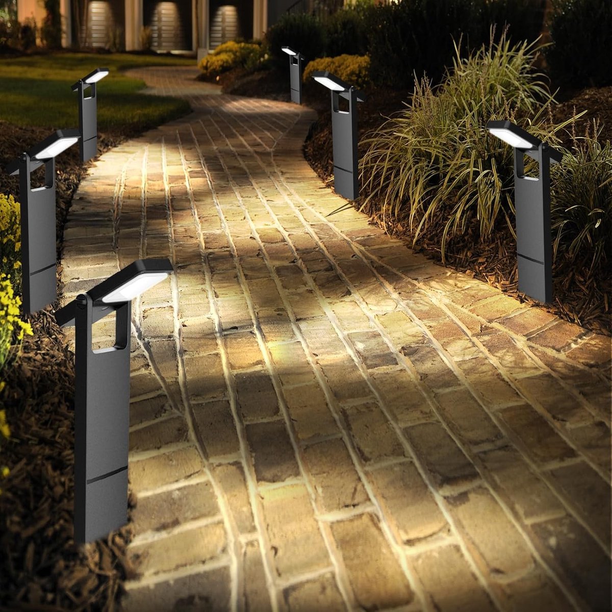 Solar Tuinverlichting - Hoogwaardige ABS - 40 LED's met Twee Helderheidsniveaus - IP65 Waterdicht - Voor Tuin en Oprit