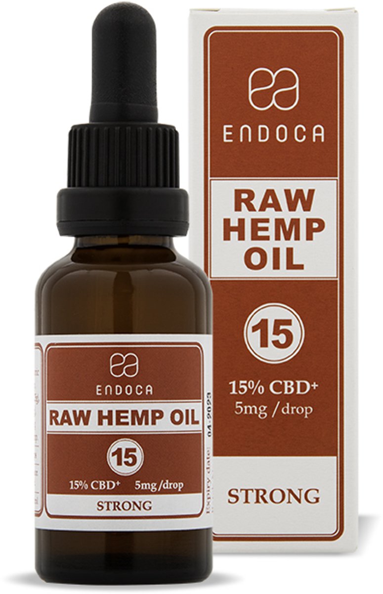 Endoca 15% CBD olie - 30ml - full spectrum - cannabidiol - cbd oil - wietolie - hennepolie - cannabis olie
