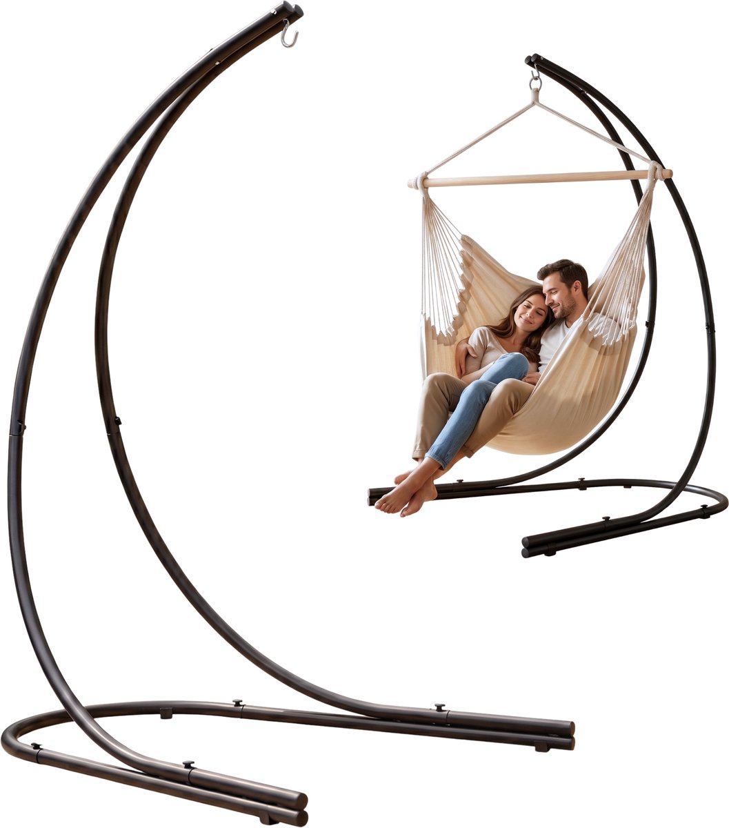 Hangstoelframe 210 cm Hangstoelframe van staal max. 150 kg voor xxl hangstoel Hangende zitting