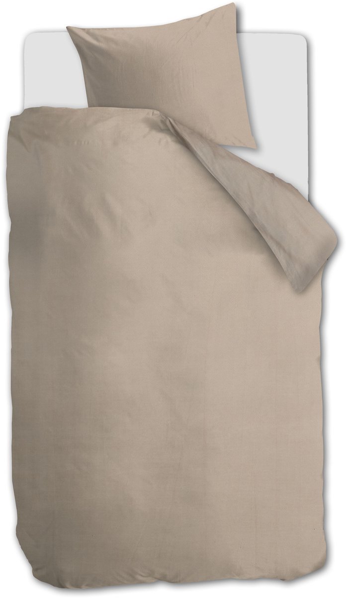 Rivièra Maison Connor dekbedovertrek - Eenpersoons - 140 x 200/220 cm - Zand van Riviera Maison — afbeelding 2