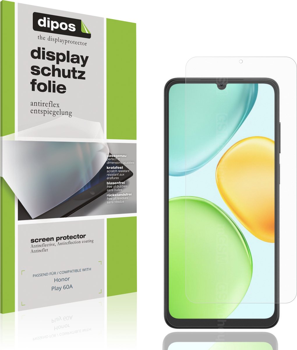 dipos – 4x Matte Beschermfolie geschikt voor Honor Play 60A | Krasbestendige & antireflecterende Screenprotector Ultra-Thin