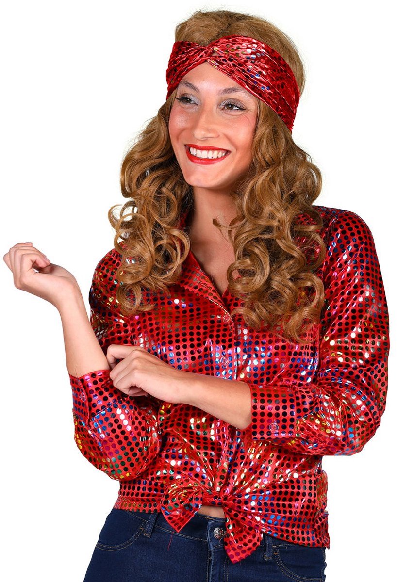Discoblouse rood